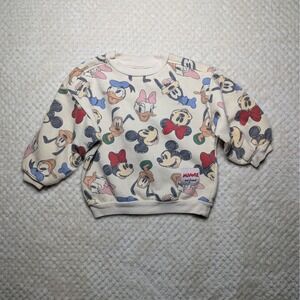 Disney‎ Baby Minnie & Friends Sweatshirt | 24M | Neutral Cream